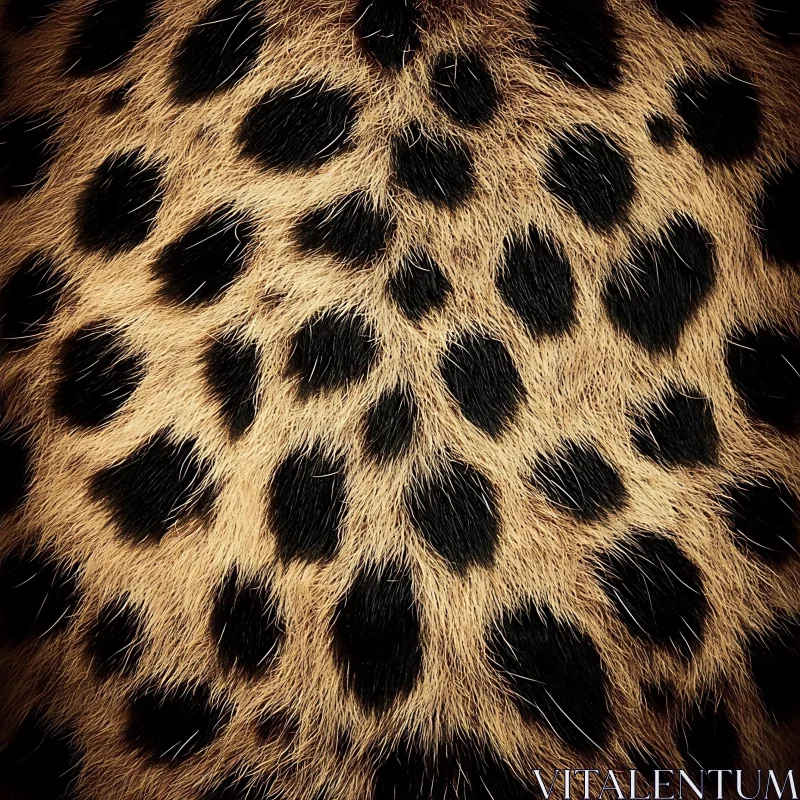 Detailed Leopard Fur Pattern AI Image