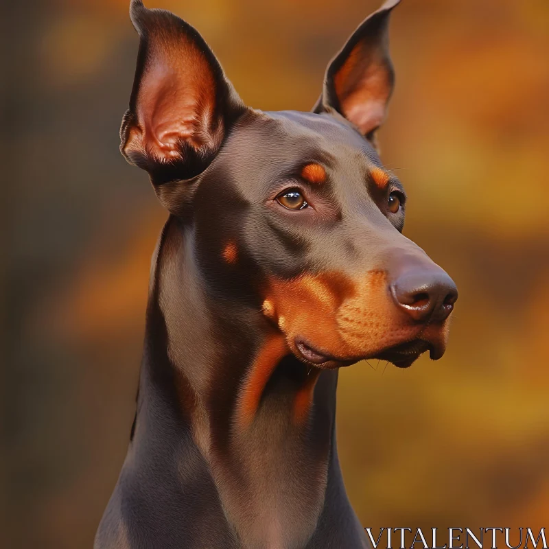 Doberman Pet Photography AI Image