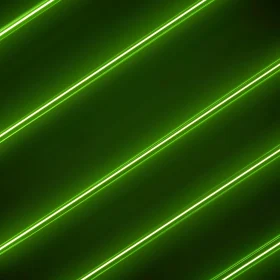 Parallel Neon Green Glowing Lines