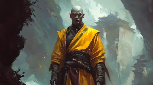 Monk in Yellow Robe