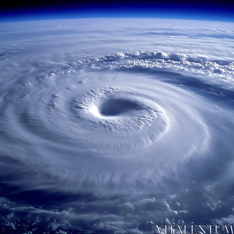 Stormy Skies: A Hurricane's Majesty AI Image