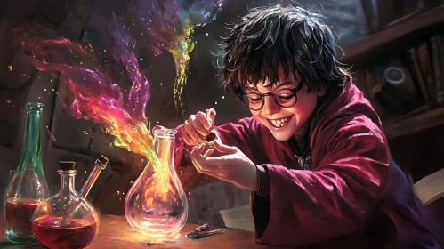 Young Alchemist's Joyful Experiment