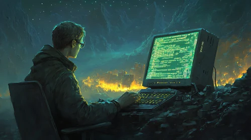 Late Night Coding in Apocalyptic City