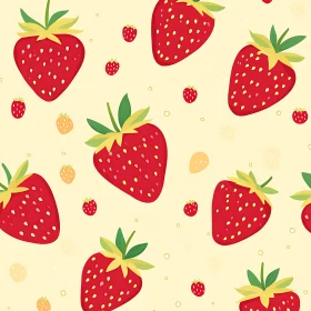 Seamless Strawberry Texture - Cute Food Art