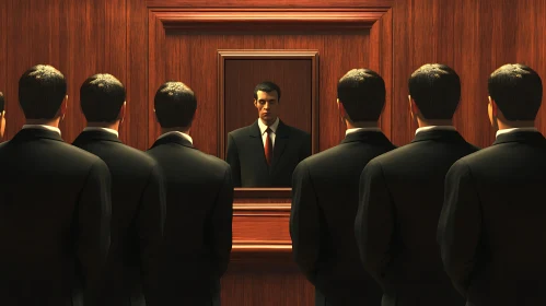 Men in Suits: Echoes of Conformity