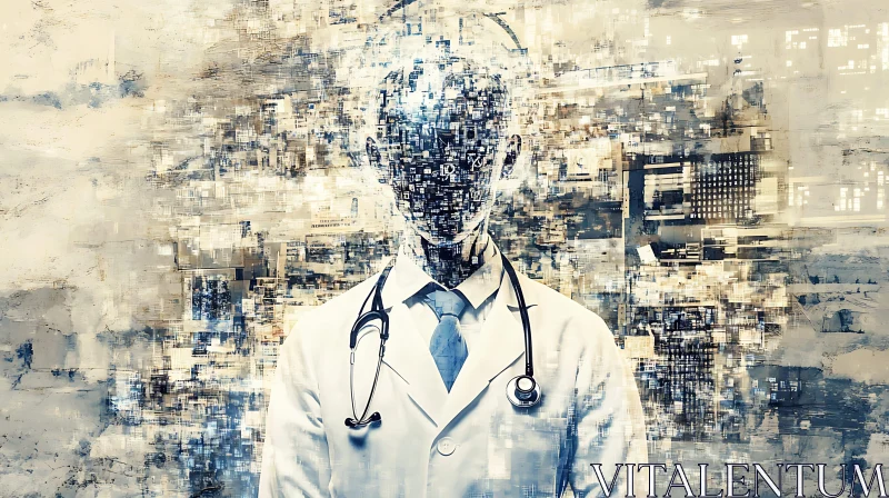 AI ART Digital Doctor Abstract Composition