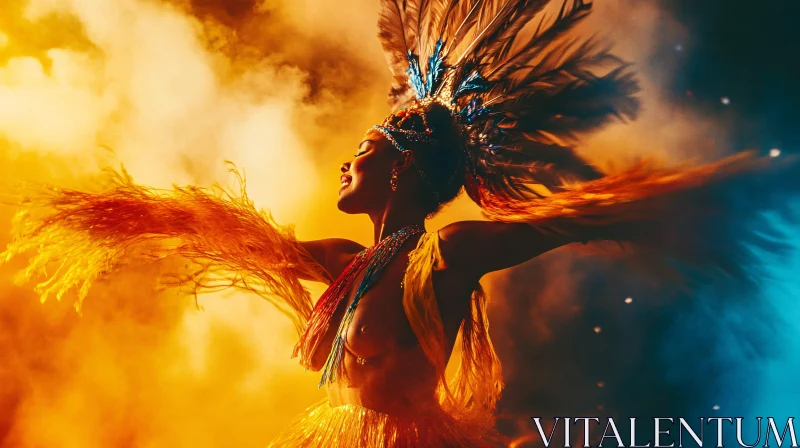 AI ART Feathered Woman