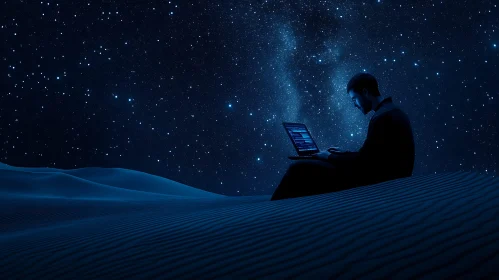 Starry Night Desert Coding