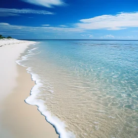 Calm Seascape with Clear Sky