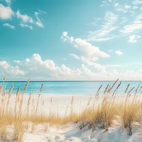 Coastal Serenity: A Beach Landscape