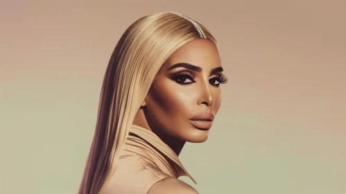 Kim Kardashian Glamorous Look