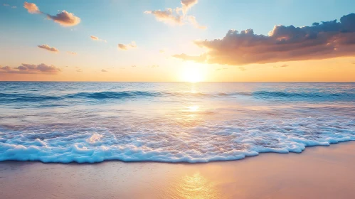 Peaceful Seascape at Sunset