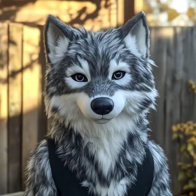 Grey Wolf Furry Animal Close-Up