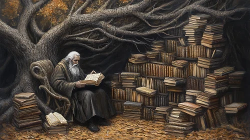 Contemplation Among Books