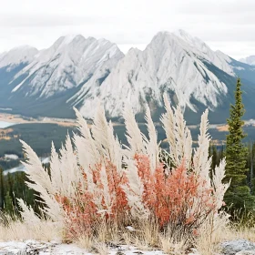 Scenic Mountain and Field Landscape