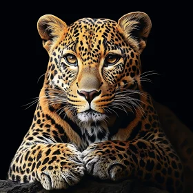 Leopard Close-Up: A Study in Spots and Shadows