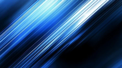 Linear Blue Abstract Composition