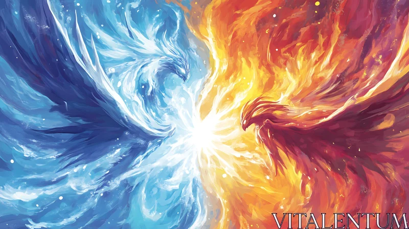Phoenix: A Symphony of Opposites AI Image