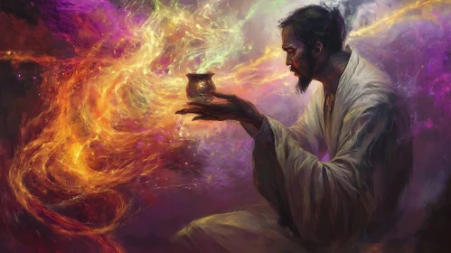 Wizardry in Hues: A Potion's Spellbinding Aura