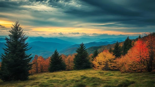 Scenic Autumn Mountain Landscape