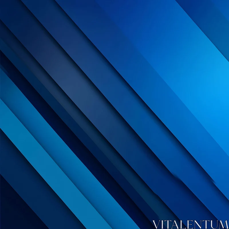 Diagonal Blue Stripes Abstract AI Image