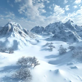 Winter Mountain Landscape