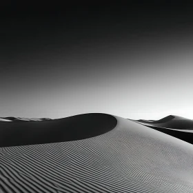 Black and White Desert Dunes