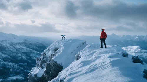 Snowy Mountain Peak