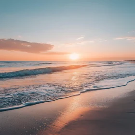 Peaceful Beach at Sunset