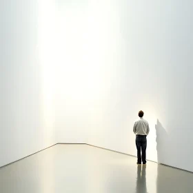 Solitude in White: A Man's Reflection