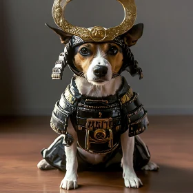 Samurai Dog Costume | Adorable Pet in Armor