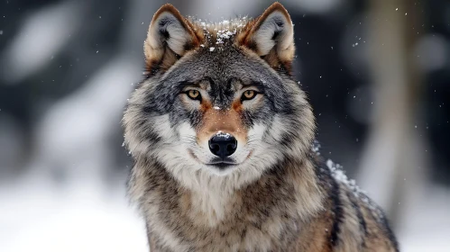 Winter Wolf Stare