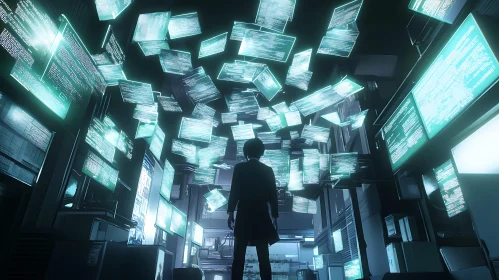 Figure in a Digital Code Matrix