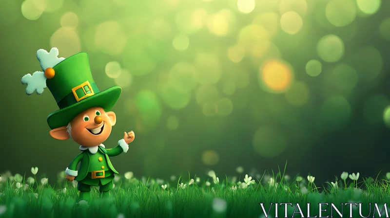 St. Patrick's Day Leprechaun AI Image