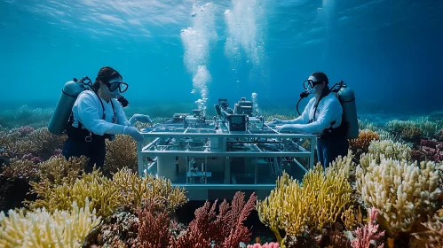 Coral Reef Exploration by Scuba Divers