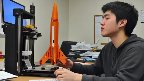 Rocket Model Creation with 3D Printer