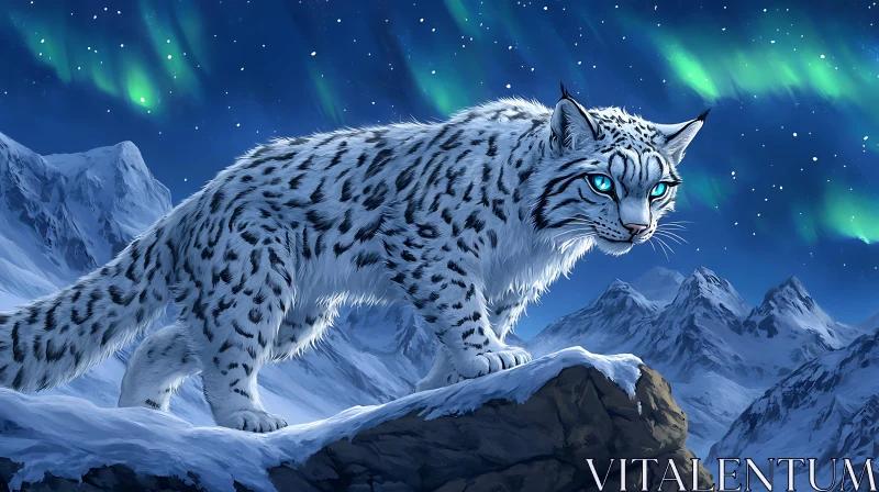 AI ART Arctic Predator in the Night