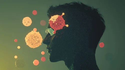 Abstract Viral Infection Visualization