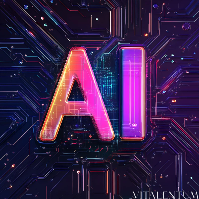 Artificial Intelligence Circuitry AI Image