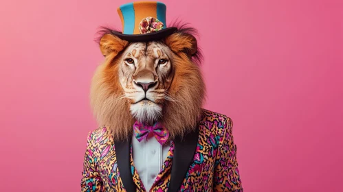 Dapper Lion in Formal Wear