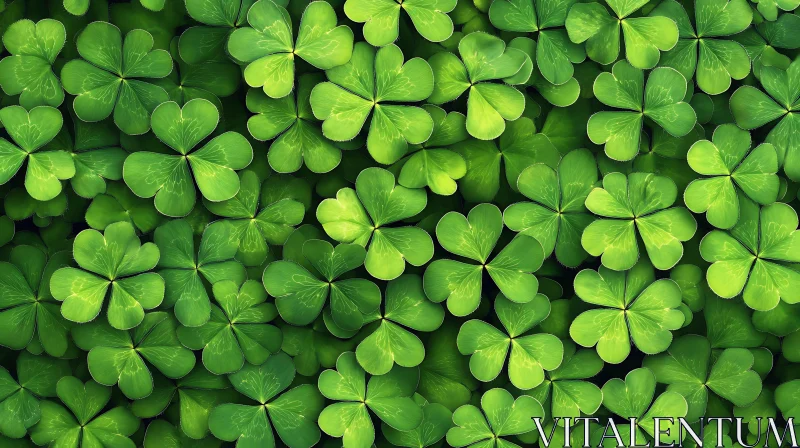 Verdant Clovers: A Tapestry of Luck AI Image