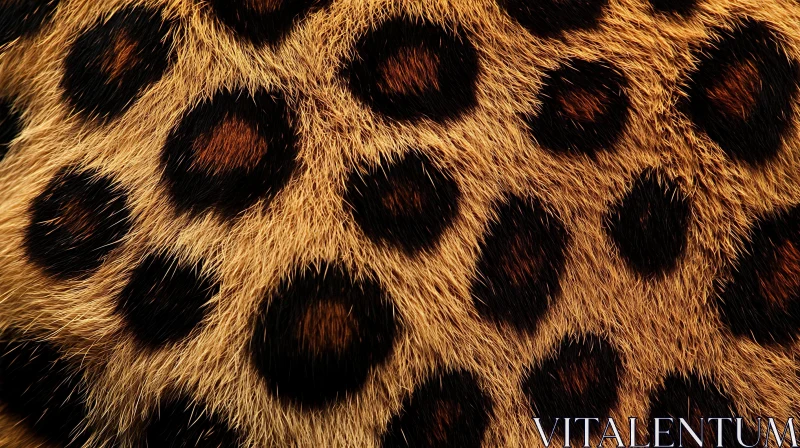 Detailed Leopard Fur Texture AI Image