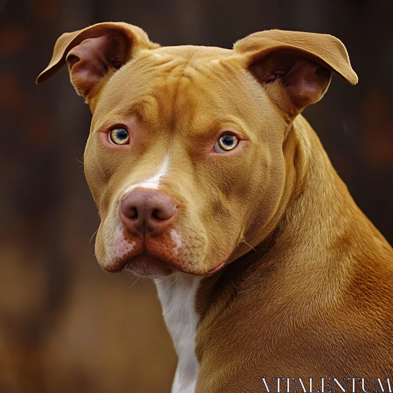 Brown Dog Portrait AI Image