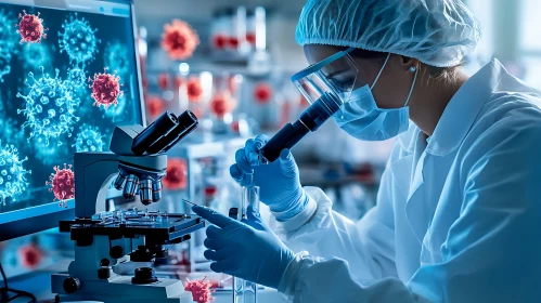 Virus Research in Laboratory