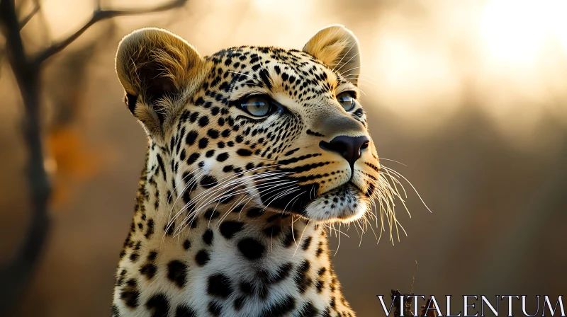 Leopard Close-Up: A Study in Spots AI Image