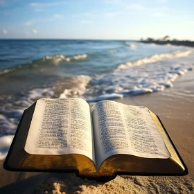 Seaside Scripture: A Moment of Reflection