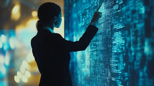 Digital Data Analysis Screen Display
