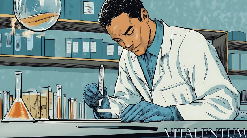 Scientist Conducting Research Experiment AI Image