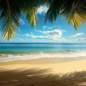 Seaside Bliss: A Tranquil Beach Scene