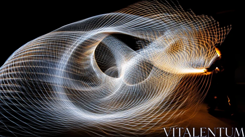 AI ART Swirling Light Abstract Photography